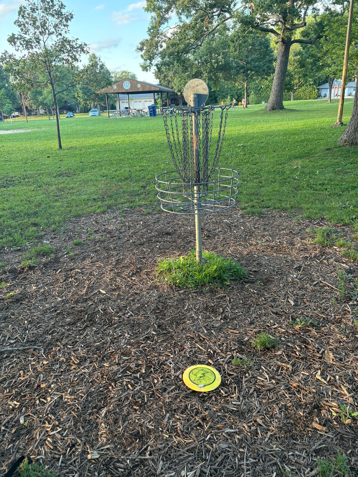 One of the hardest I’d say, hole #8, first throw shown here.