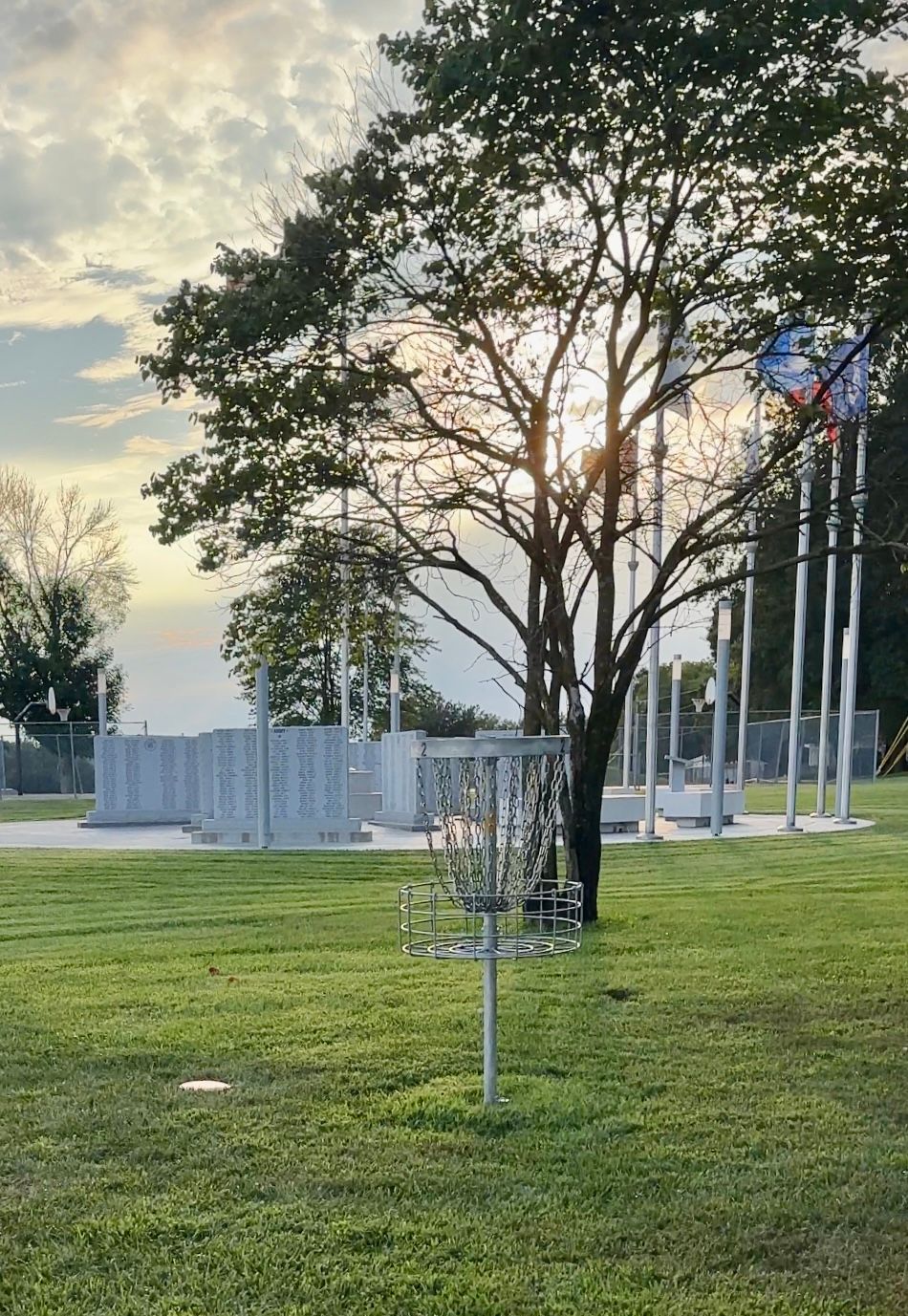 Hole 3 on a beautiful day evening
