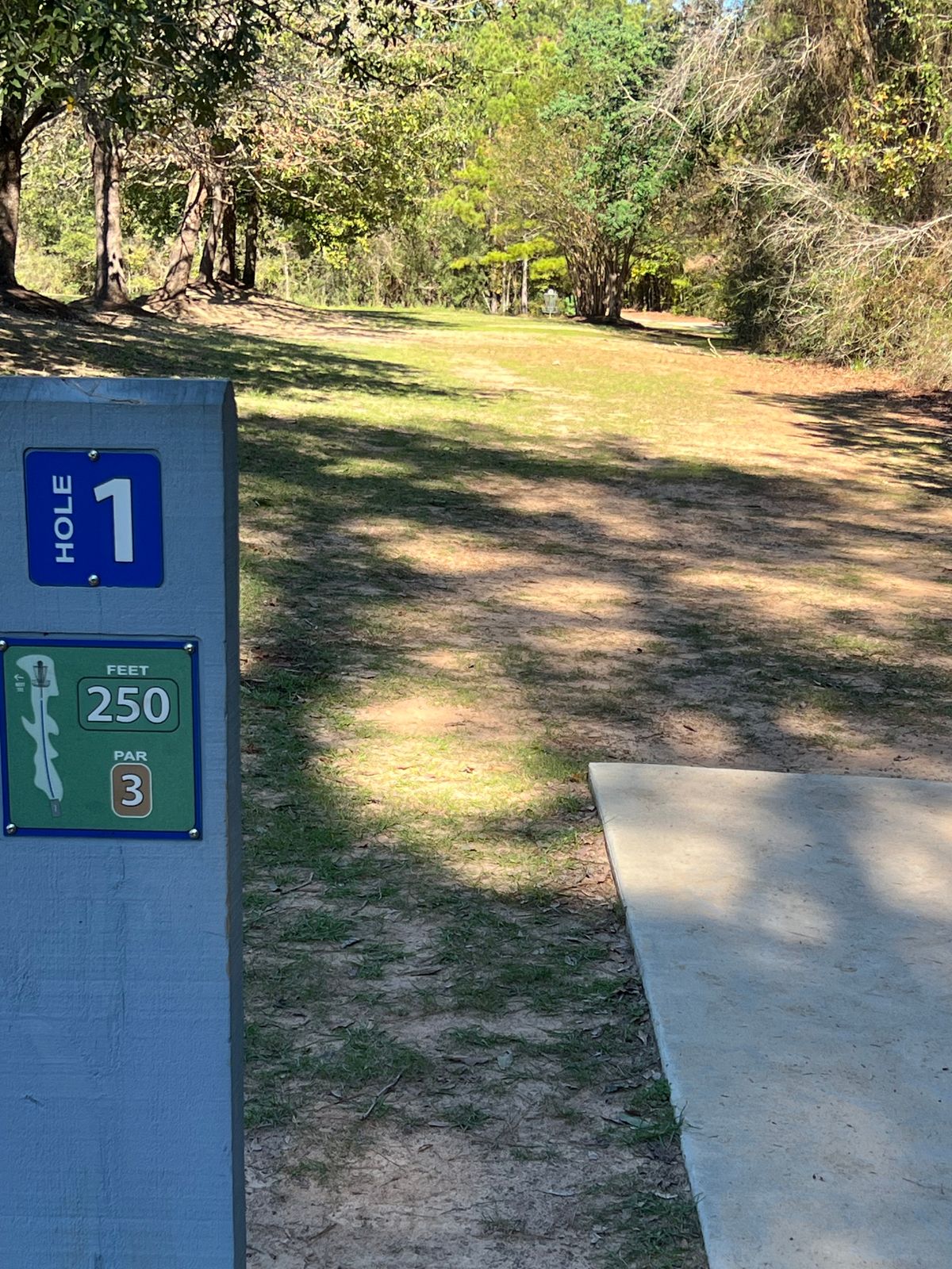Hole 1 calls for a gentle RHBH turnover shot