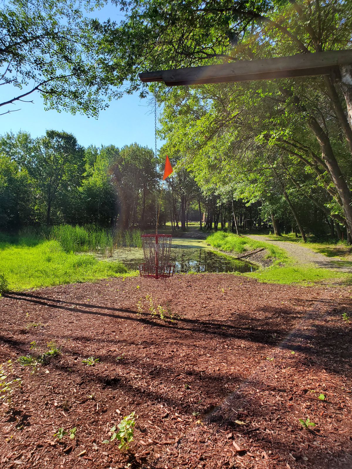 Hole 3. Looking back toward tee from green.