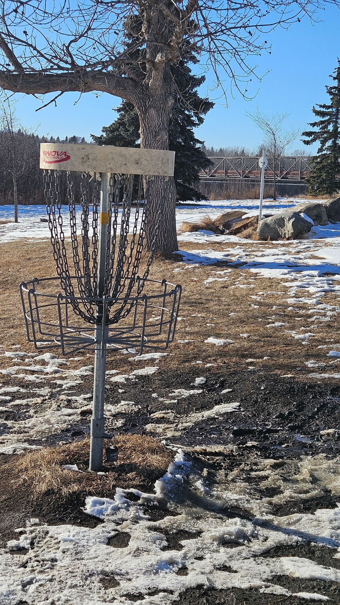 Hole 18 basket