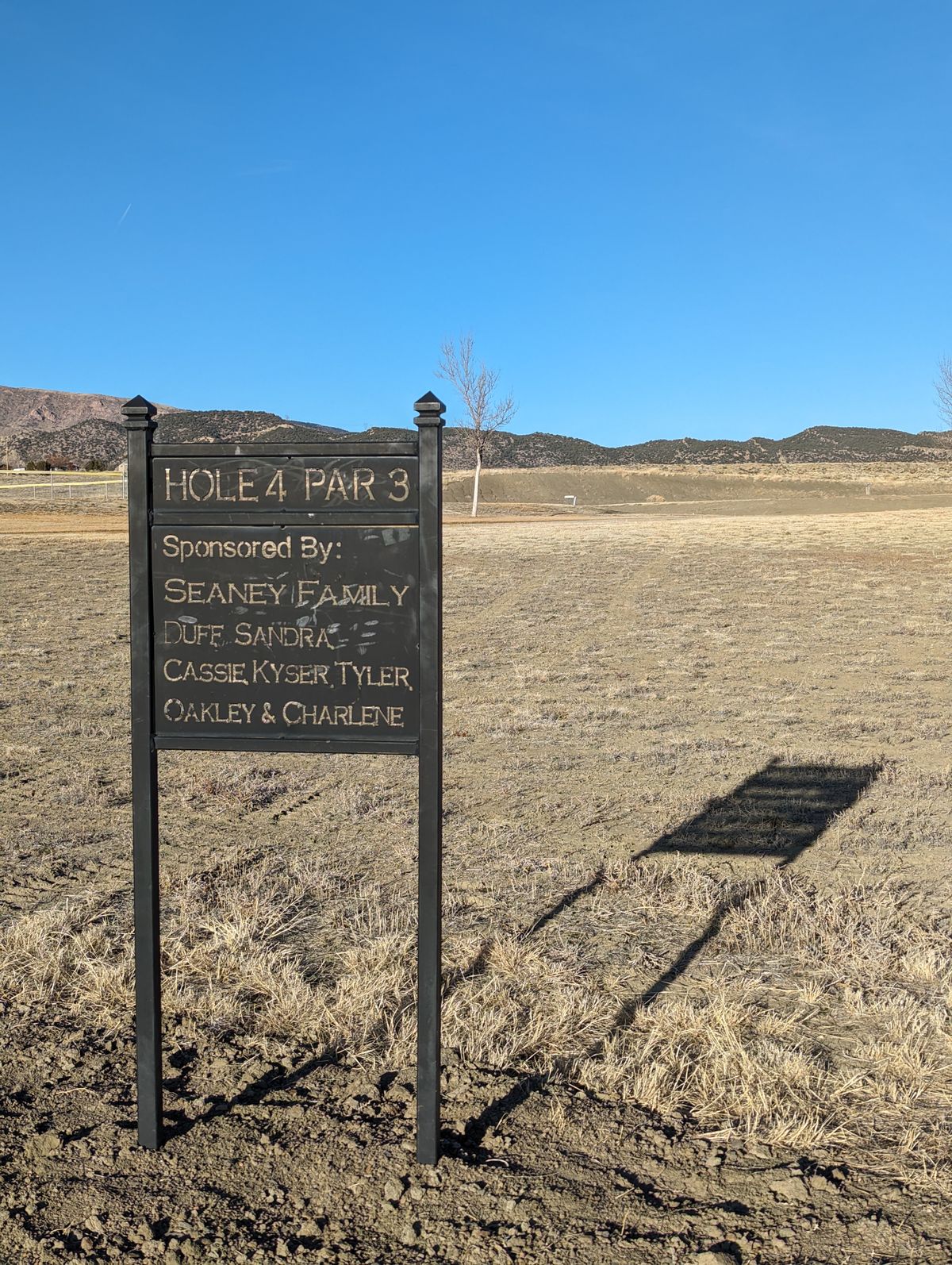 Hole 4 tee