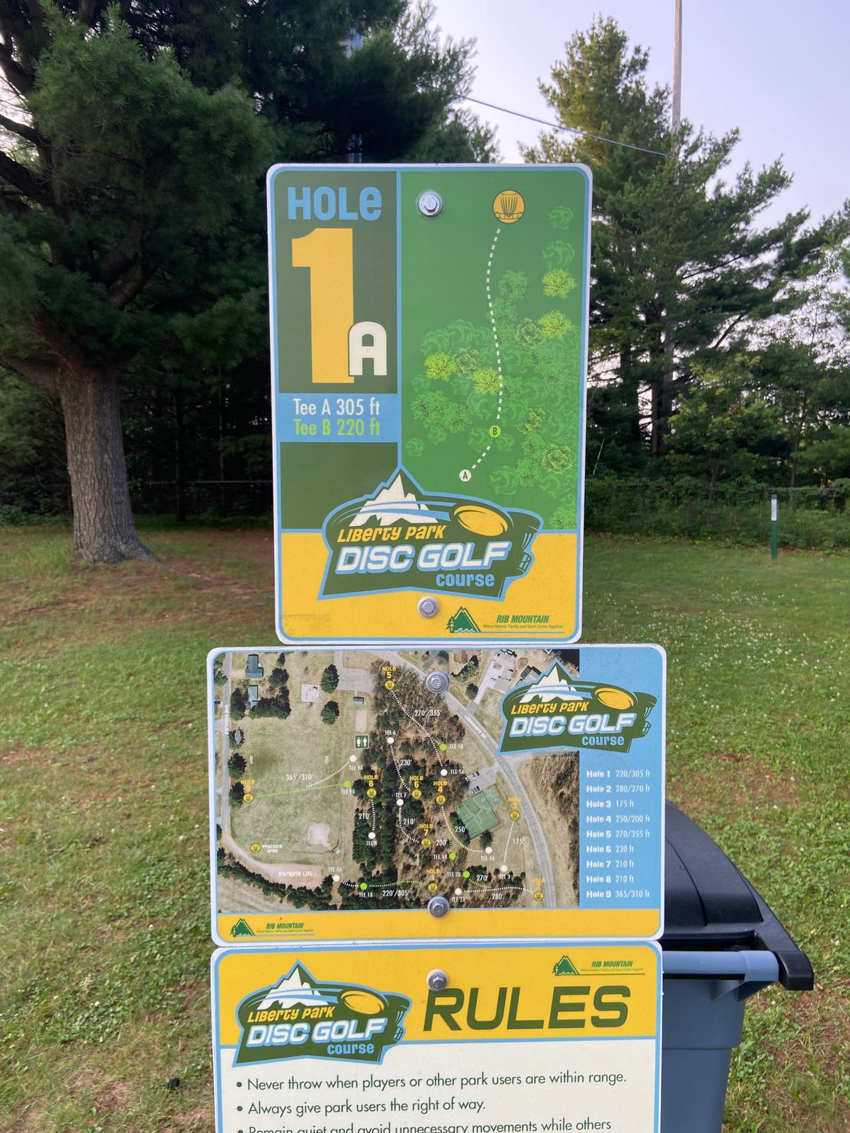 Course map and hole 1 - July 2024