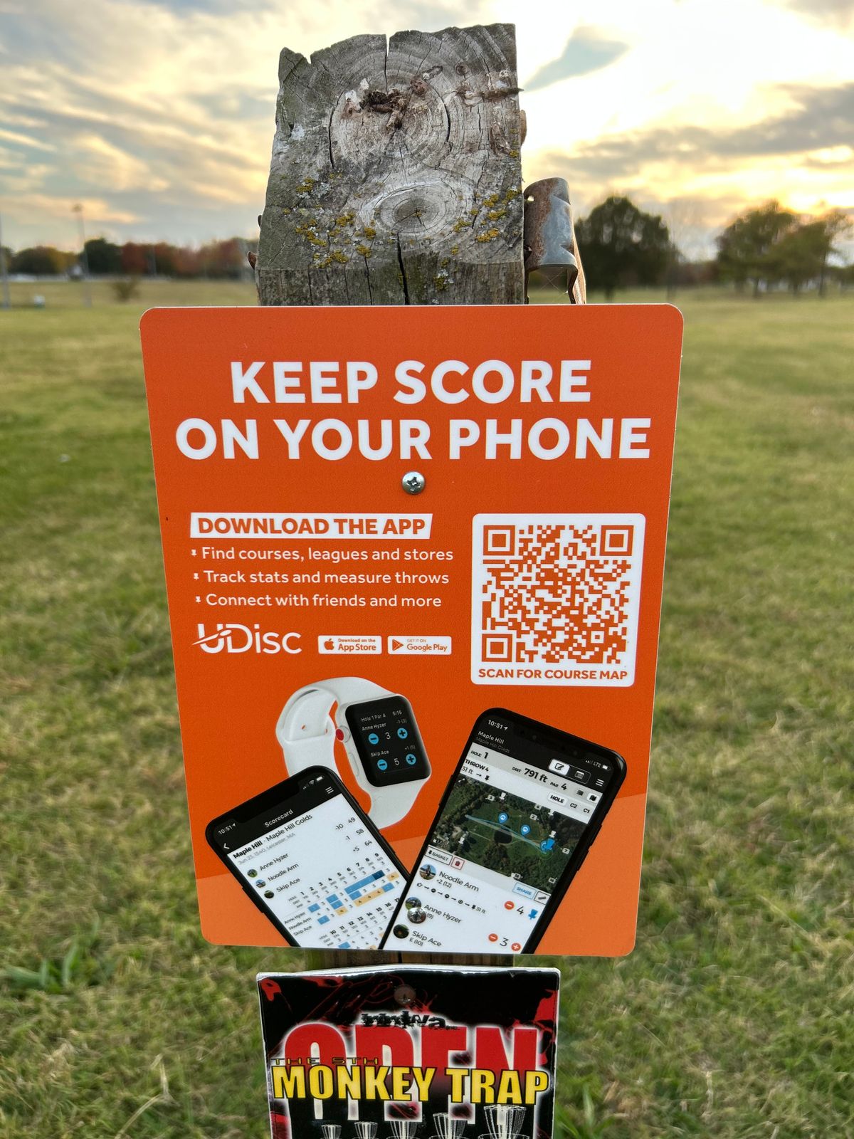 Hole #1 Sign.