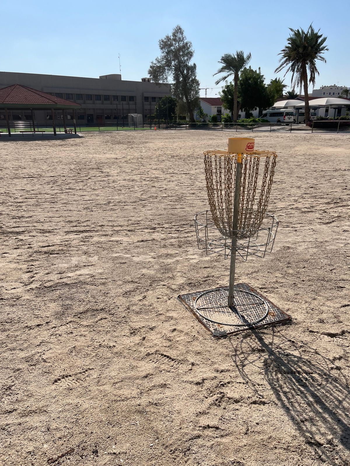 Hole 16 basket. Also hole 7 basket