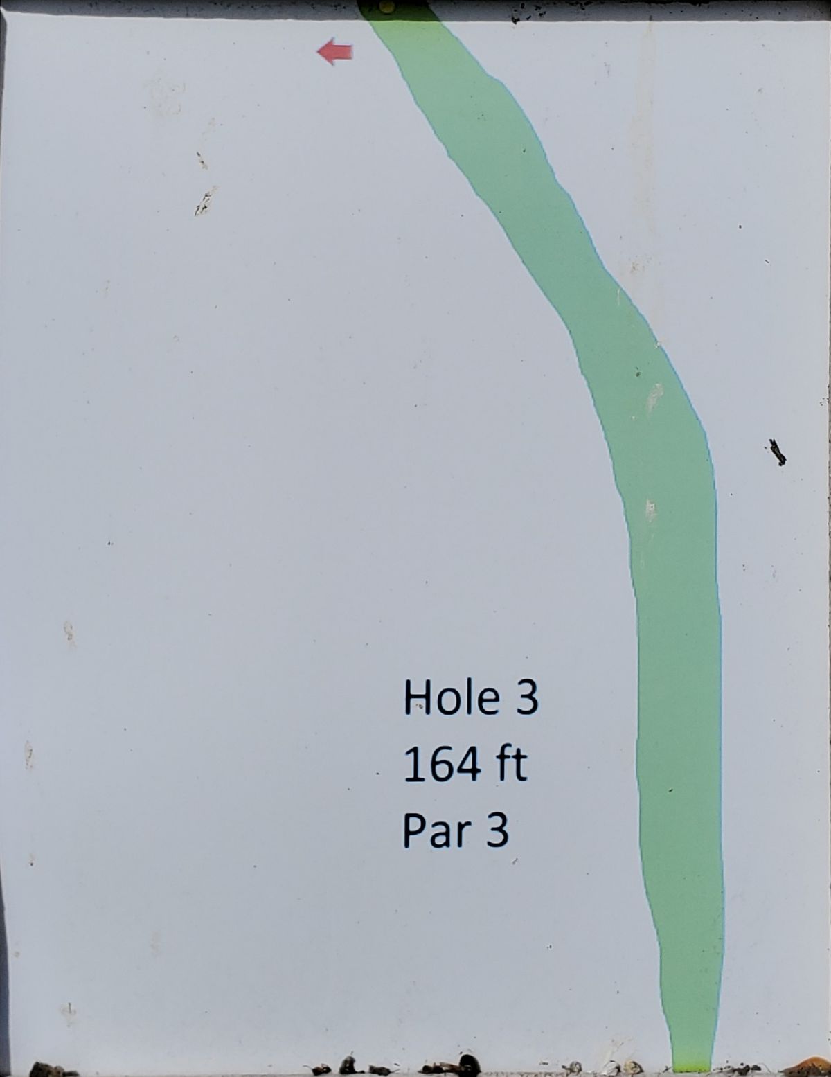 Tee sign hole 3