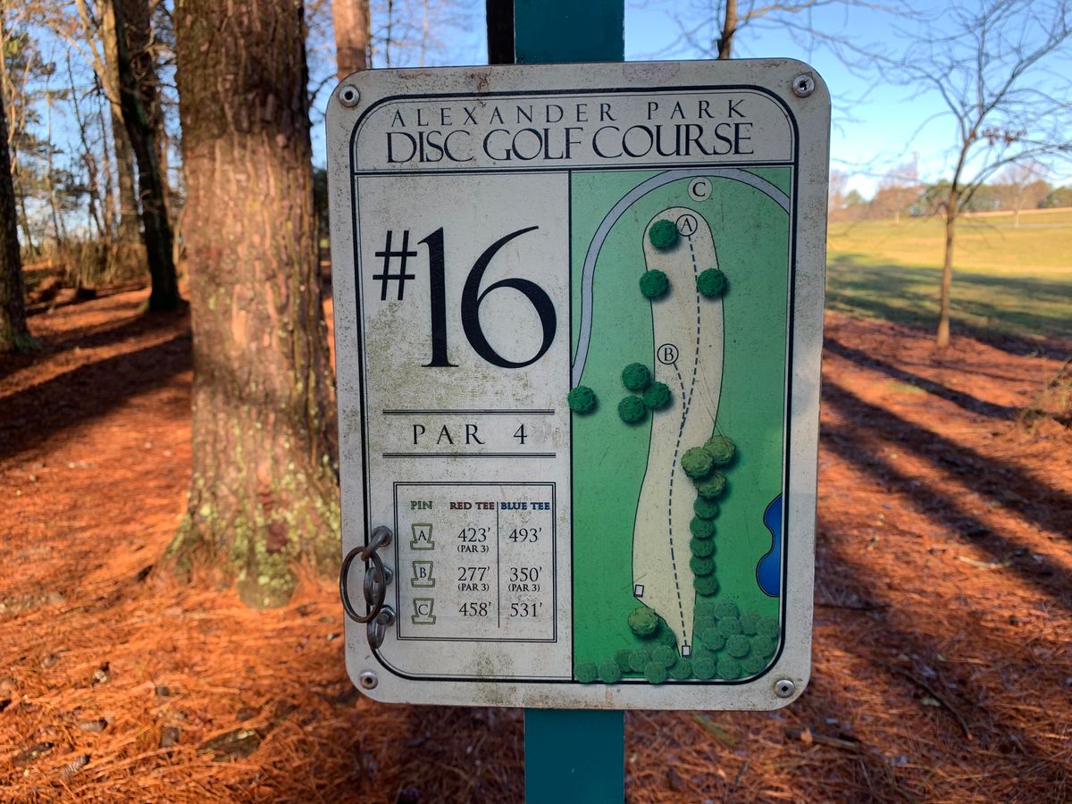 Map for hole 16