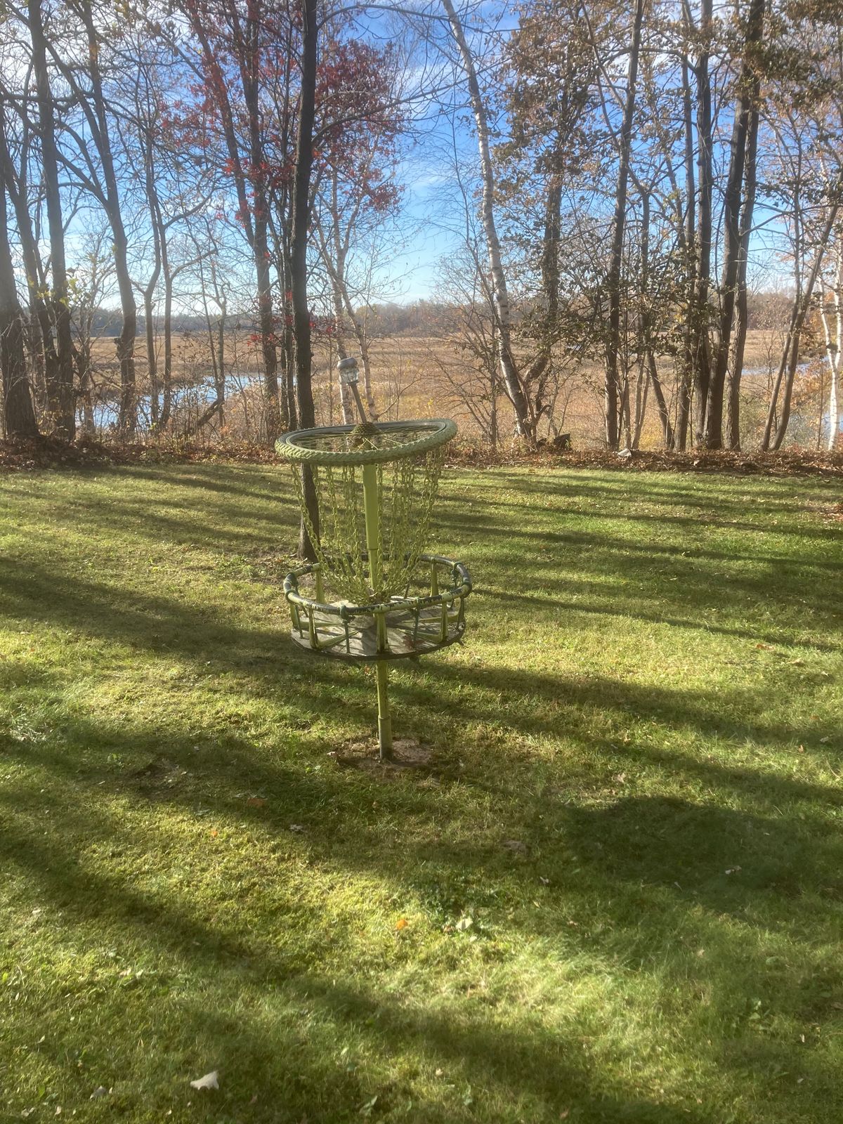 Hole 6. The ancient basket.