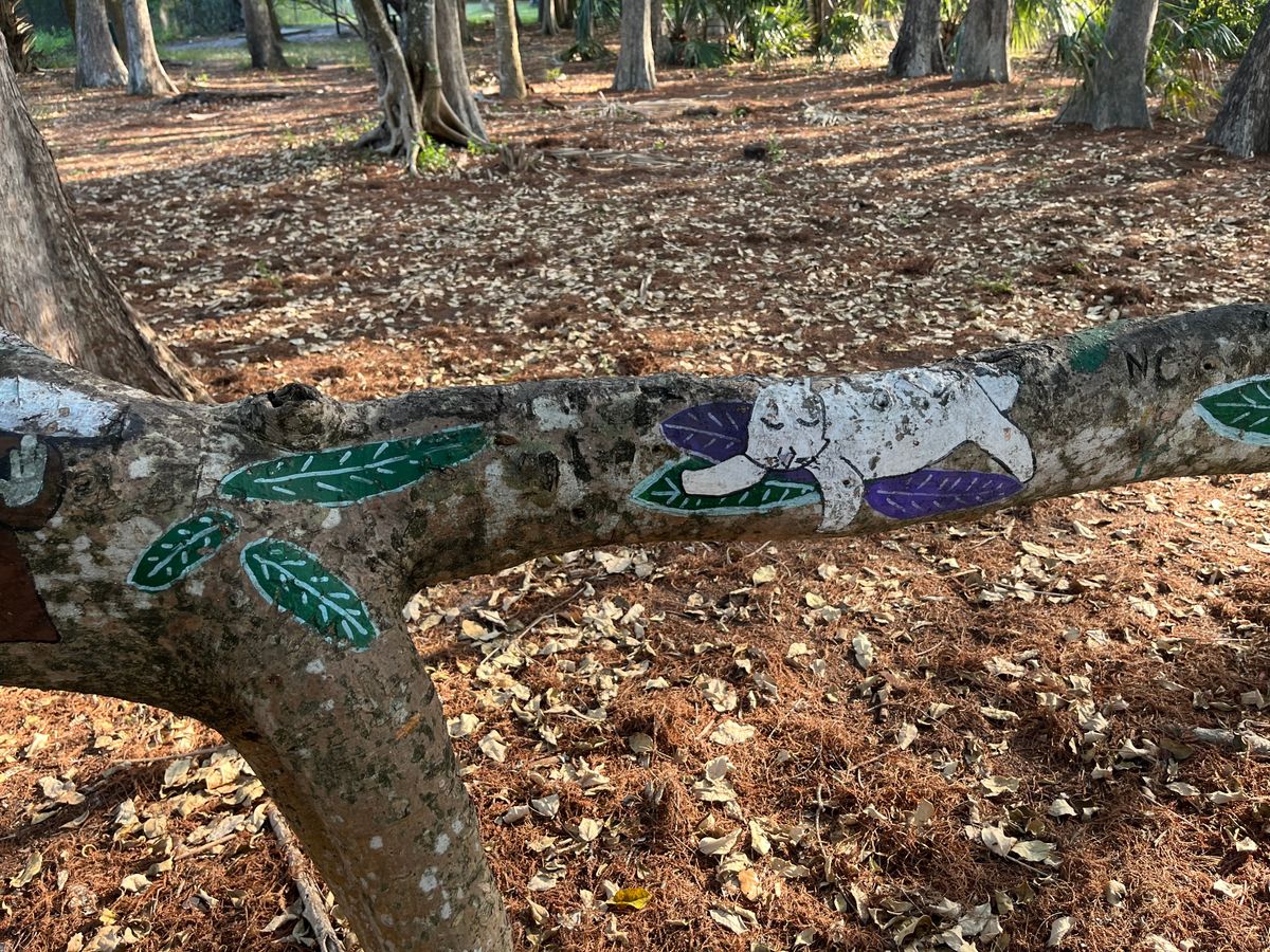tree art near hole 17