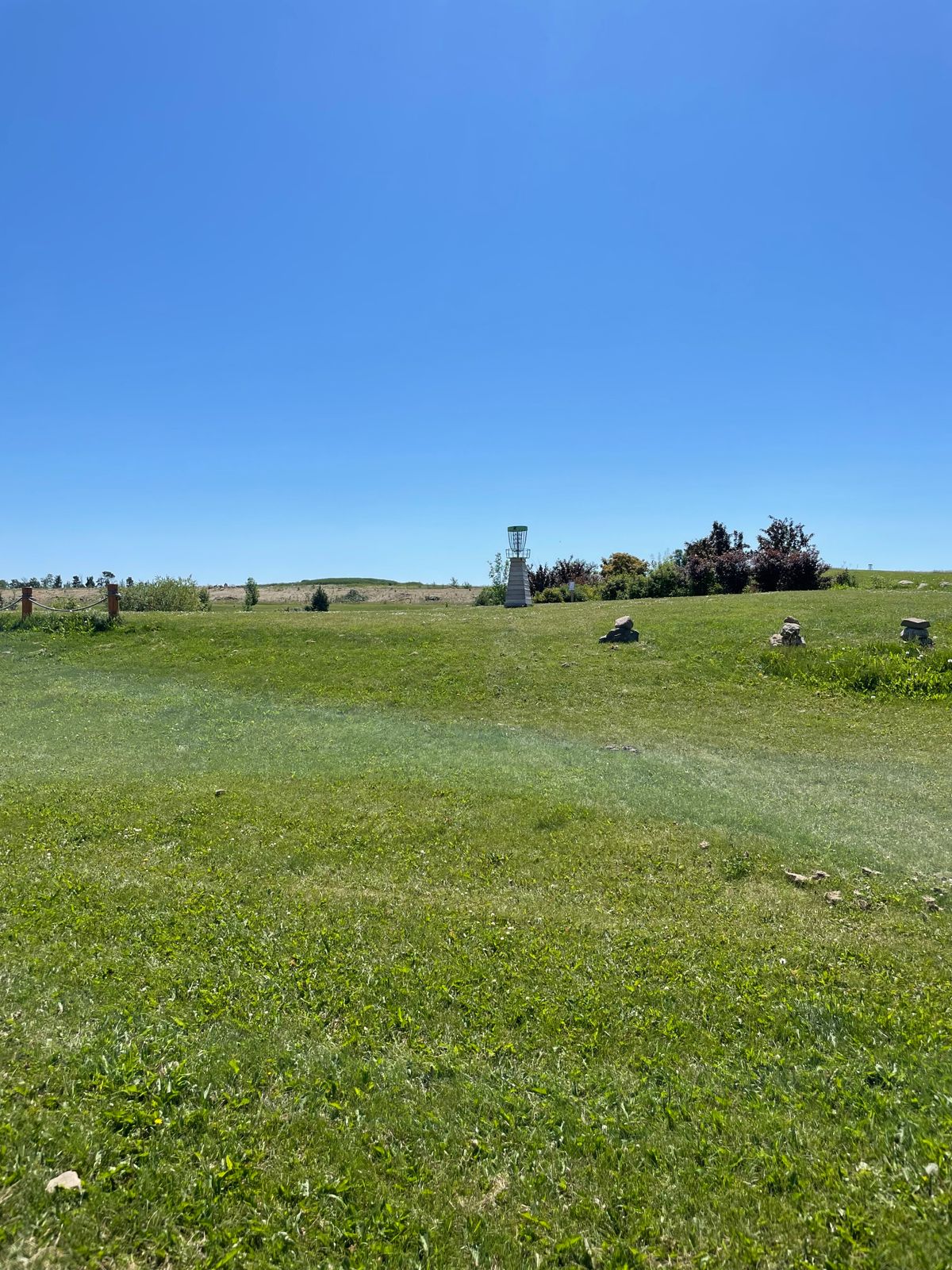 Hole 2 elevated for tournament rounds.