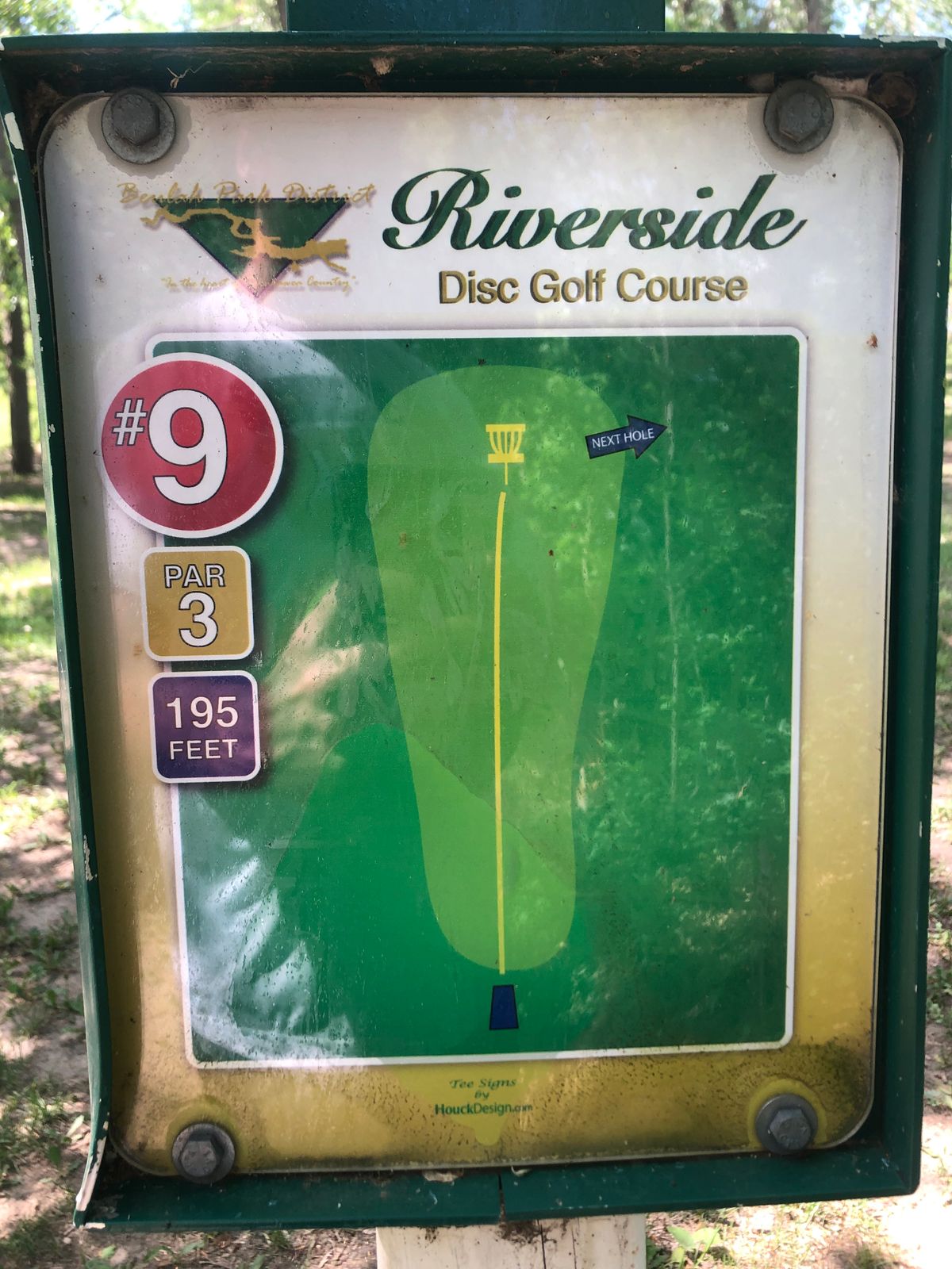 Hole #9 Tee Sign