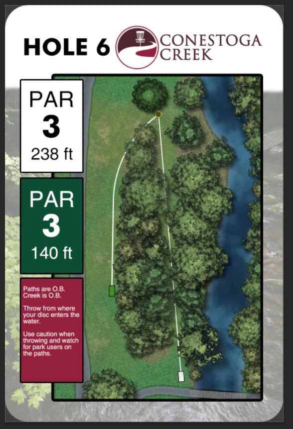 Hole 6 Tee Sign