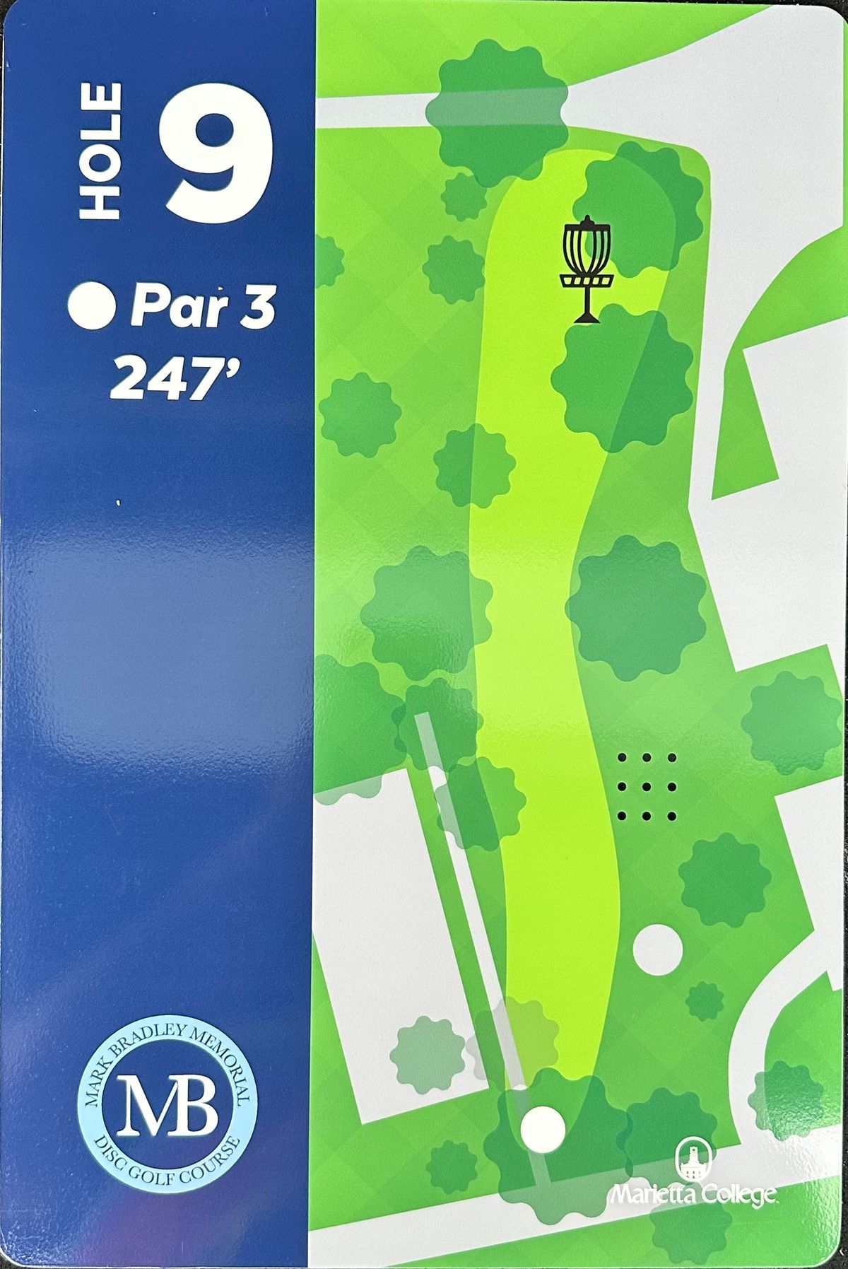 Tee Sign Hole 9