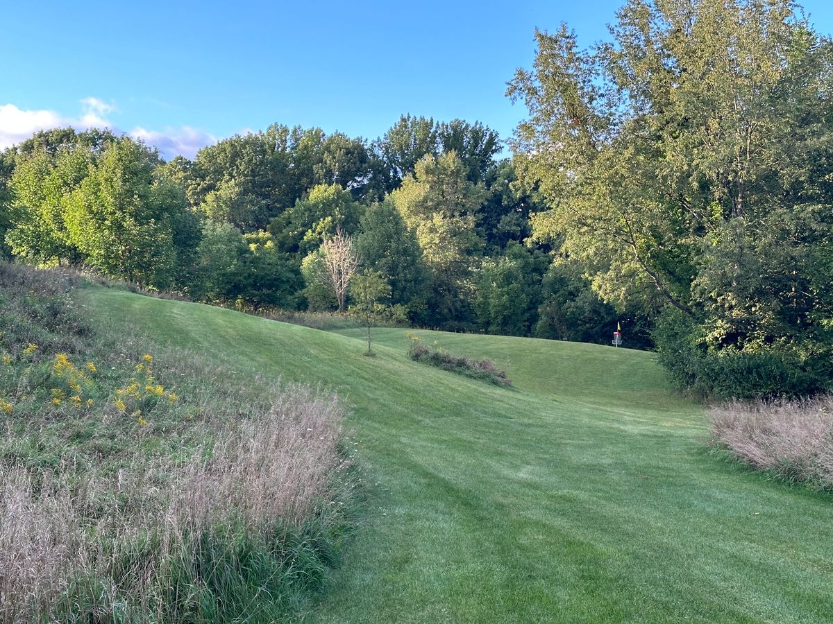 Hole 16’s fairway and green