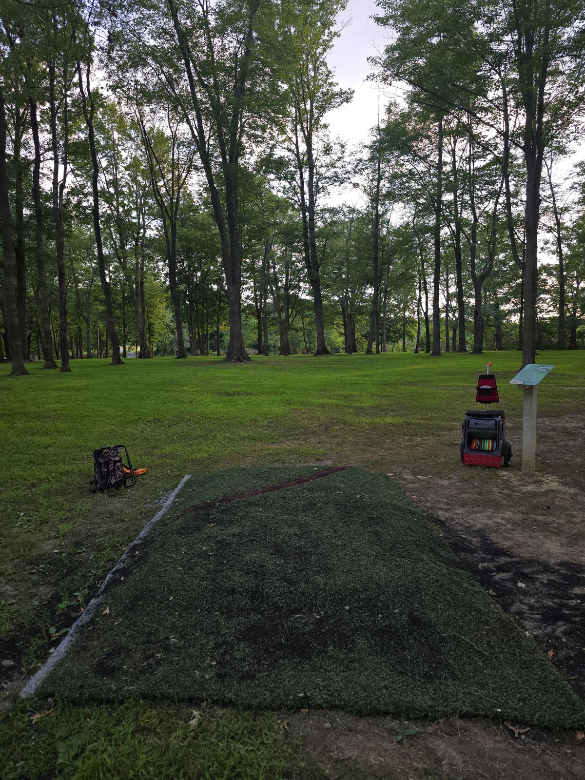 Front hole 5 new tee pad