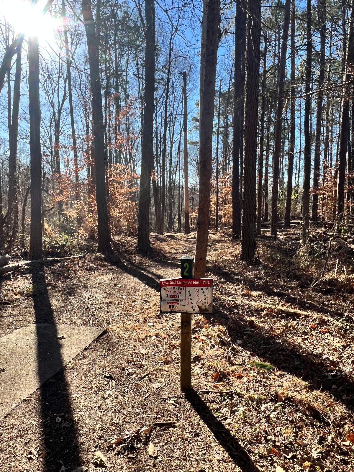 From the tee after clean up.