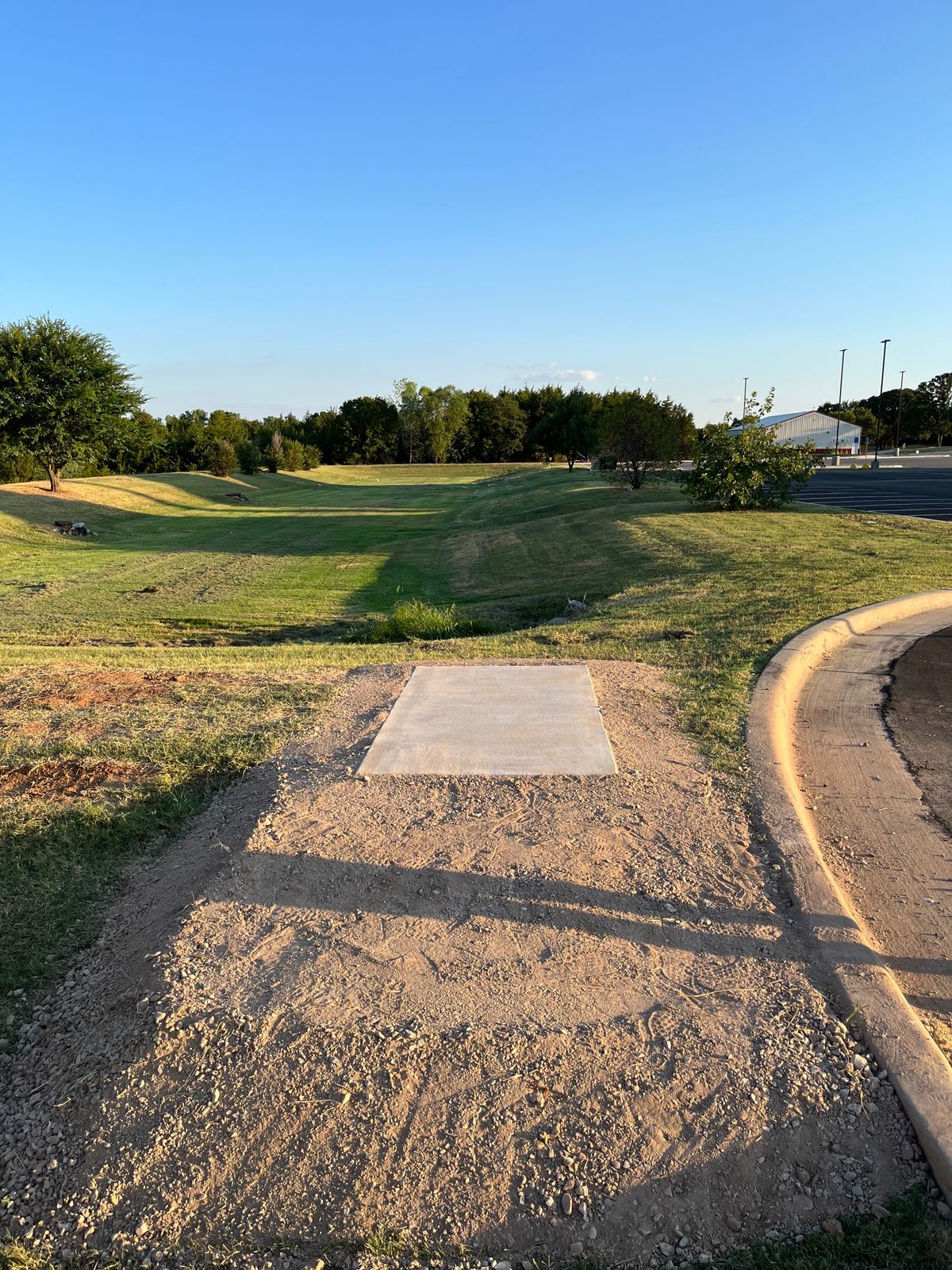 Hole 1 new teepad!