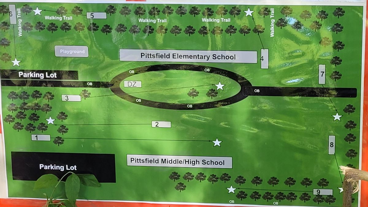 Map of the course located at Hole #1