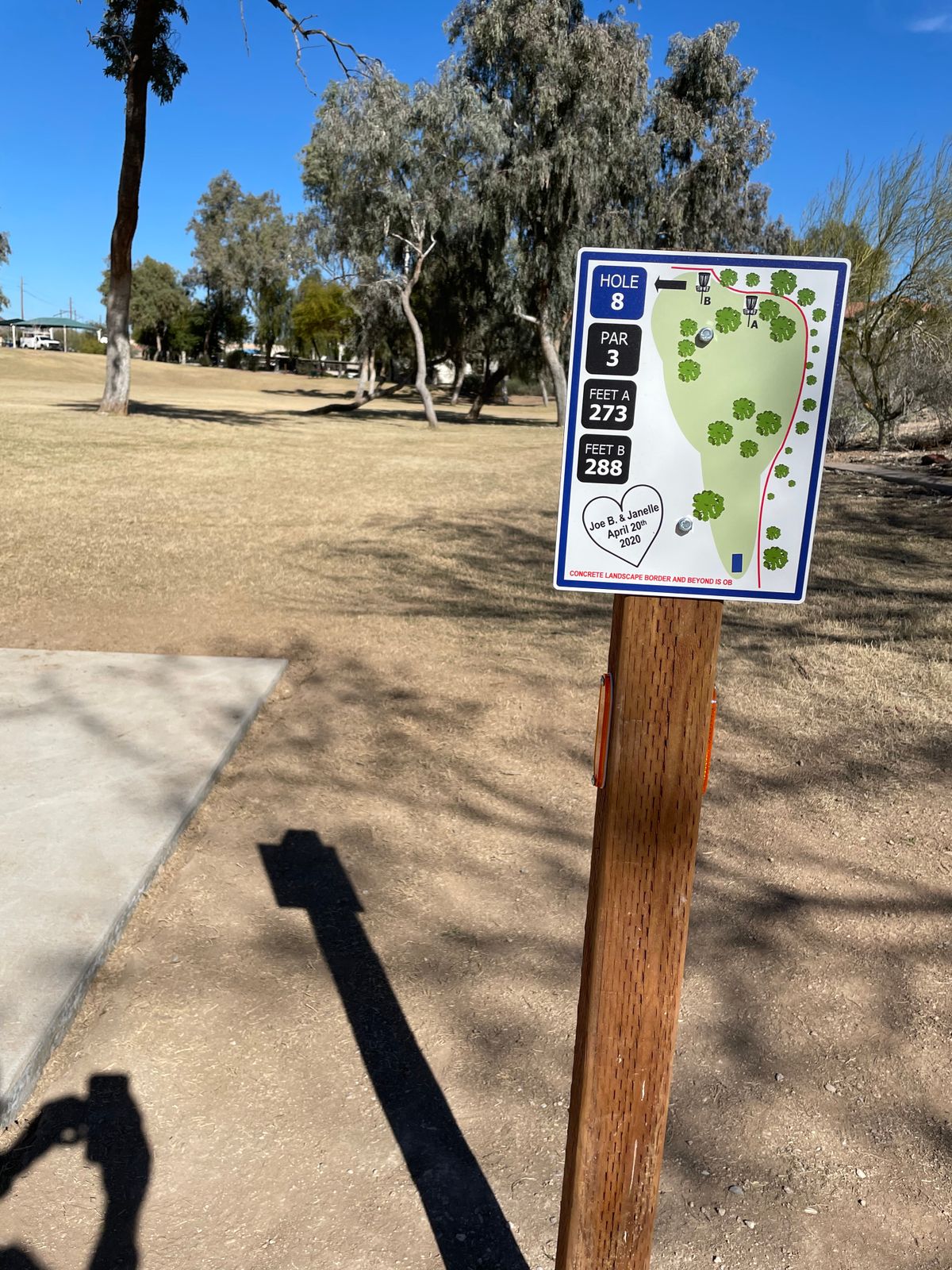 Hole #8 offers a nice forehand option