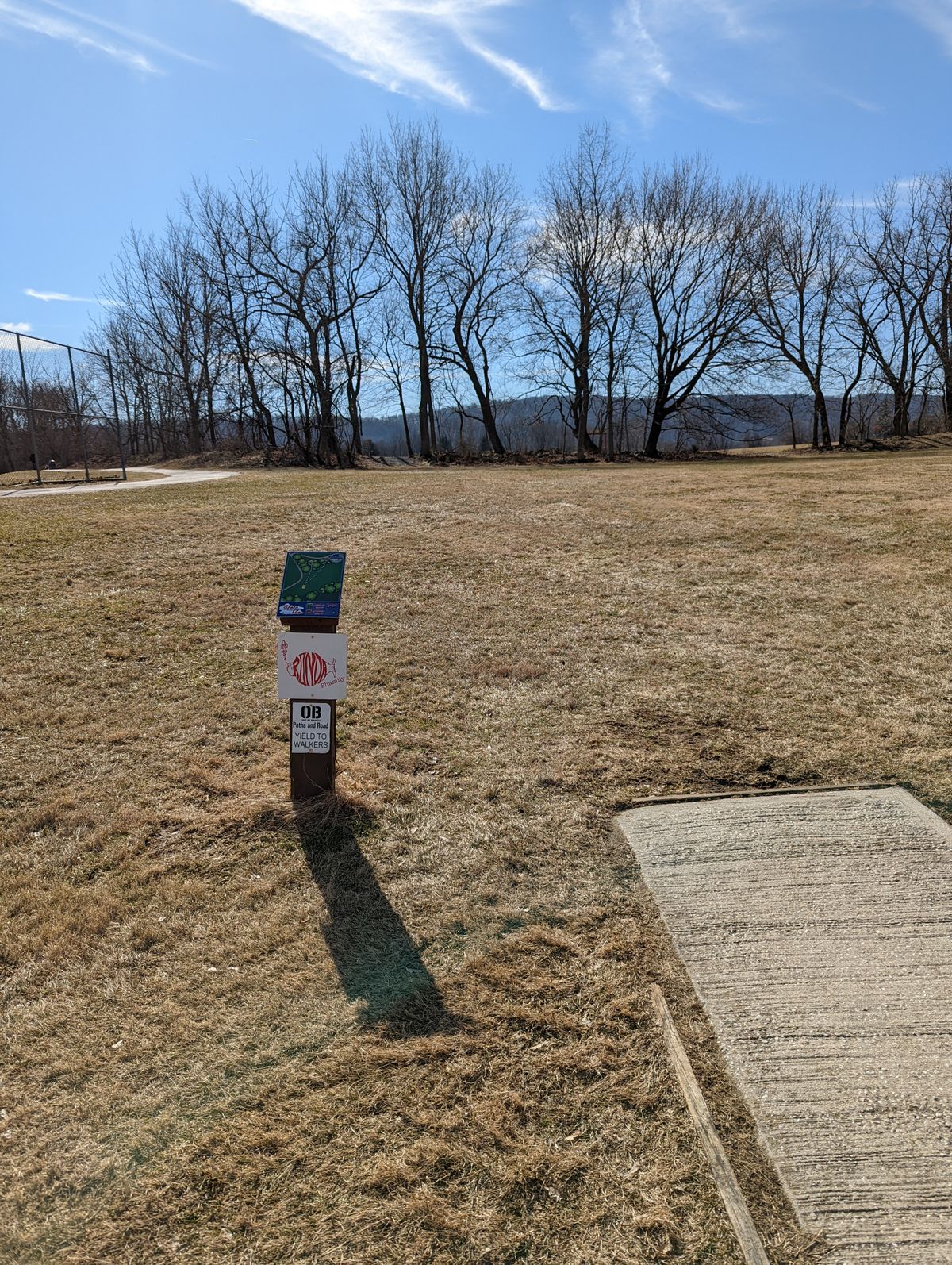 View hole 17 (winter)