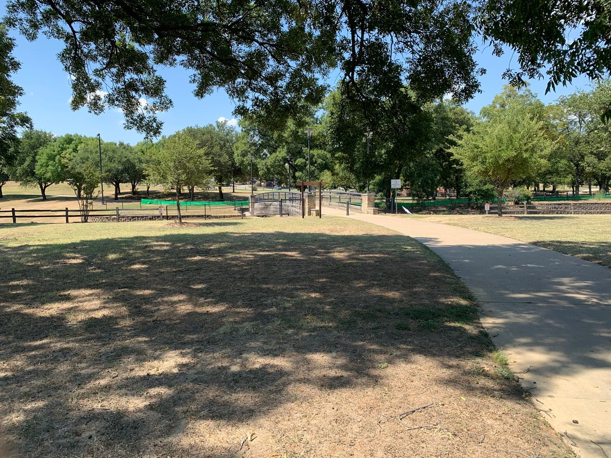 The LONG walk to hole 15.