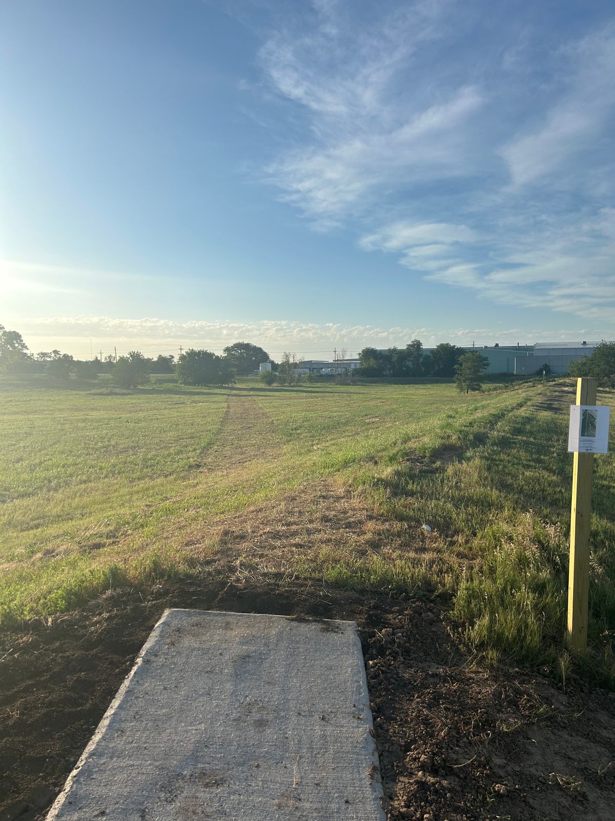Hole 5 tee shot