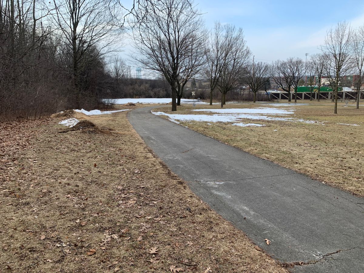 Hole 2 tee. No actual tee or mark in ground