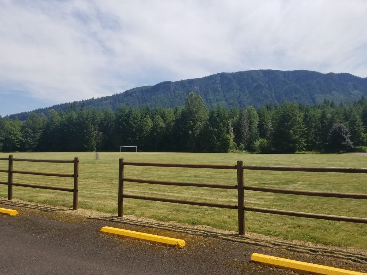view from parking area