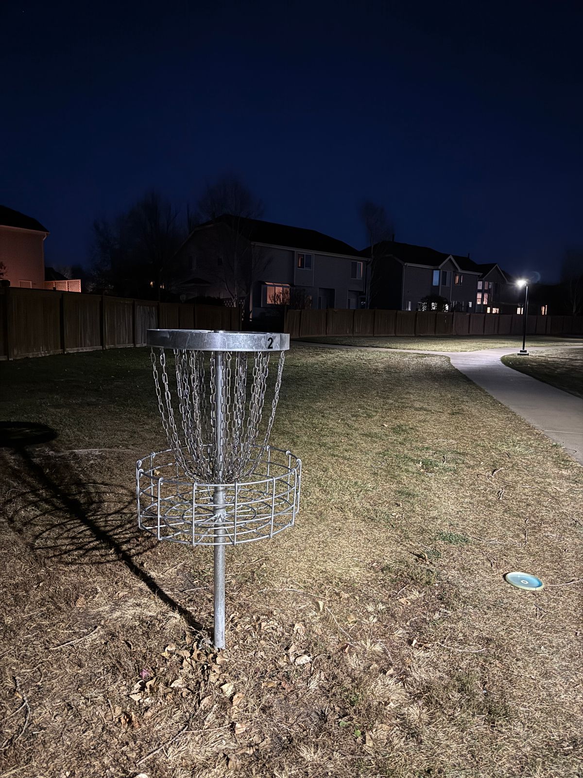 Hole 2’s basket.