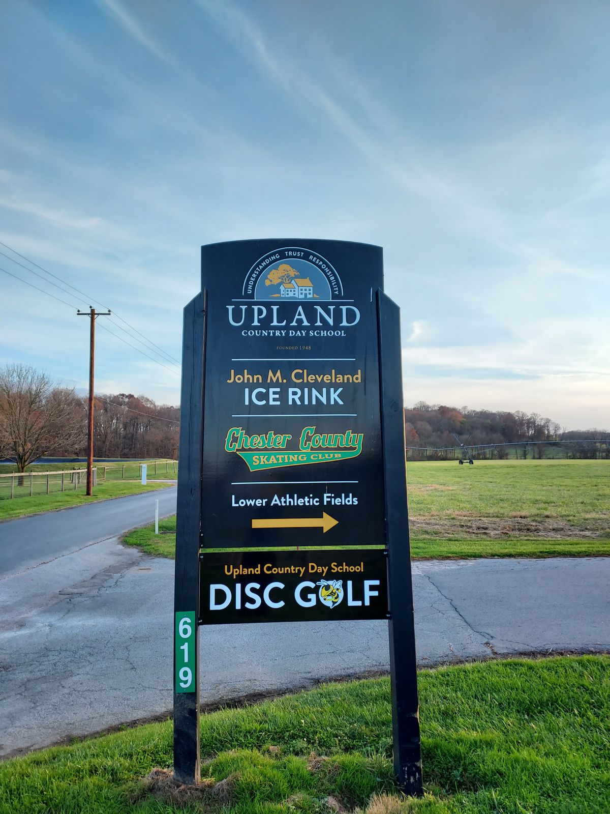 Entrance sign from Byrd Road