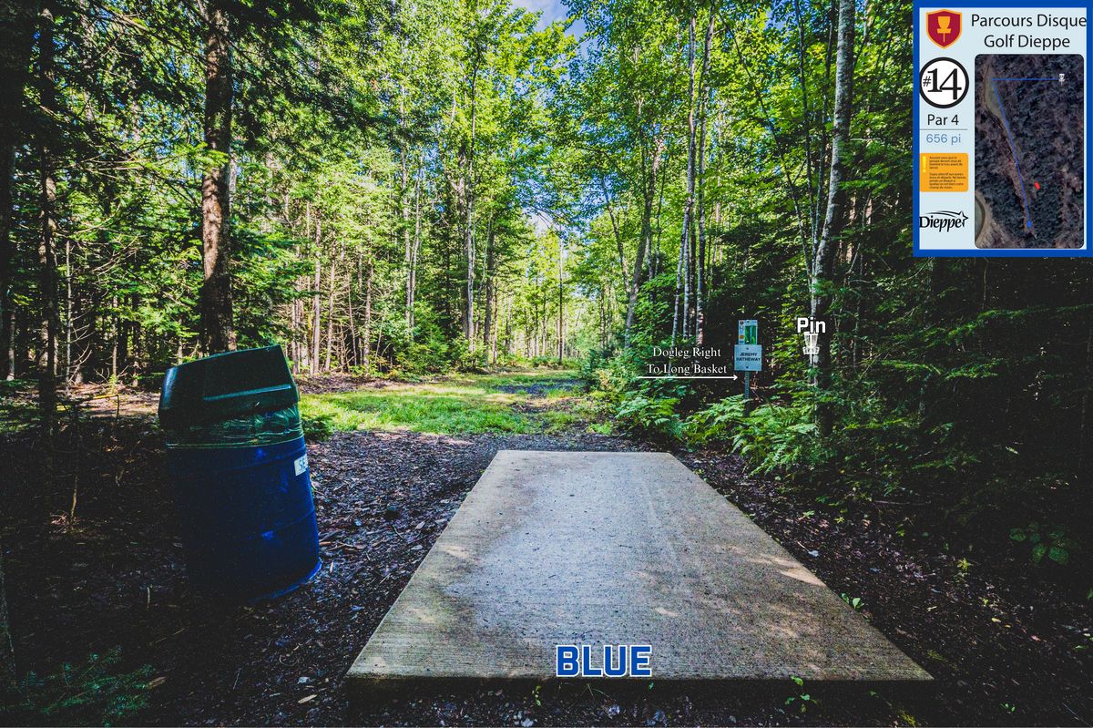 Hole 14 Blue Tee. 