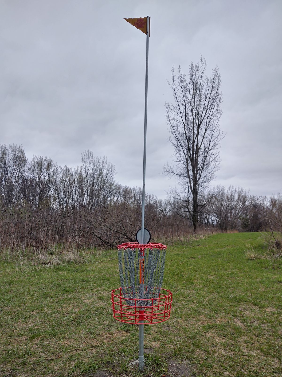 Added a flag on hole 6 so hopefully when shooting 2nd shot will an idea where basket is