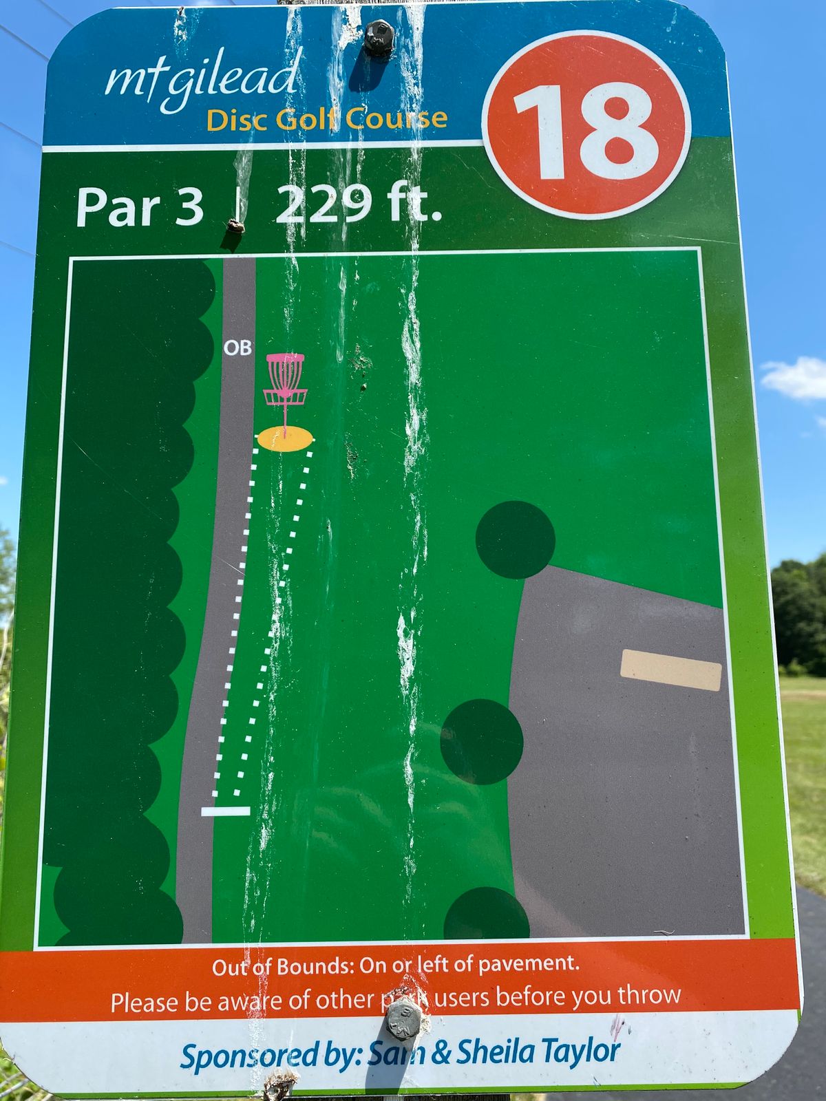 Hole 18 (Sign)