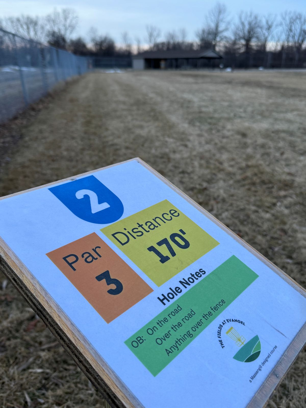 The hole notes add some difficulty to the course.