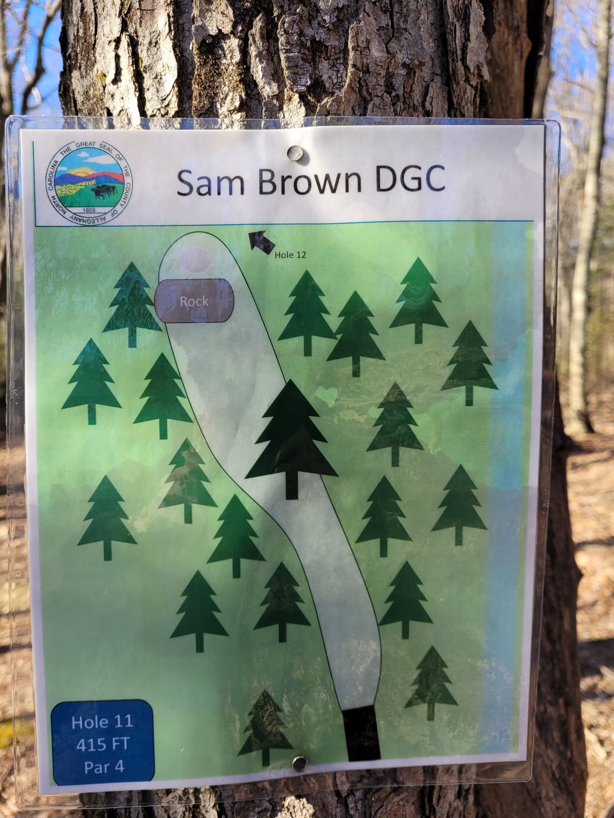 Hole #11 map