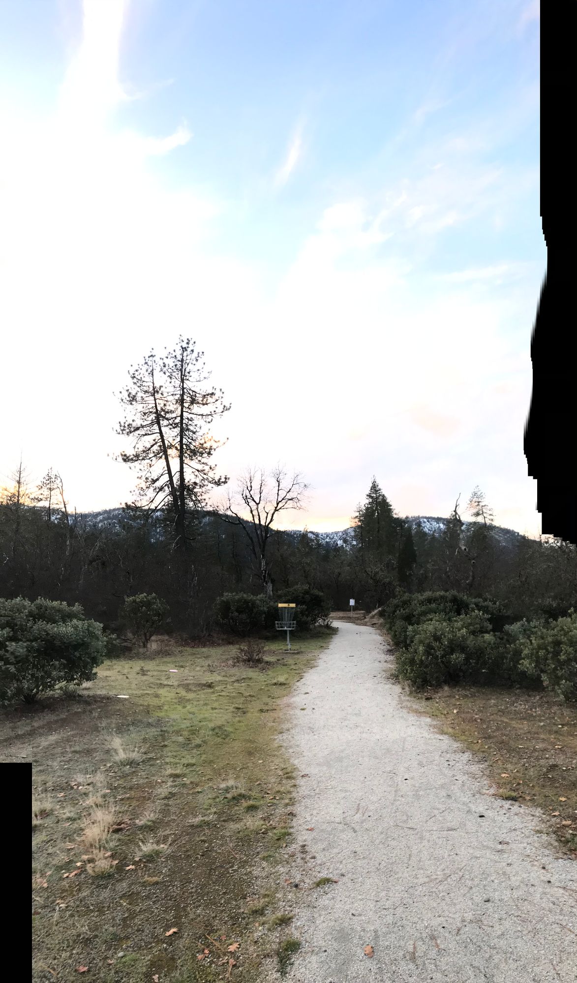 December Sunset vertical panoramic looking @ basket 8