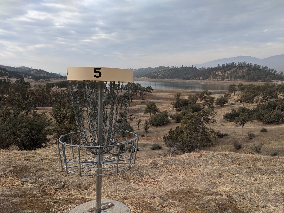 Steep uphill hole to pin #5. You get to throw from up here a little later.