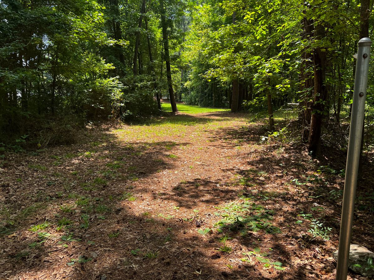 Hole 9 (Tee Sign broken and missing. Hole is @ 243+/- feet, slight left turn.