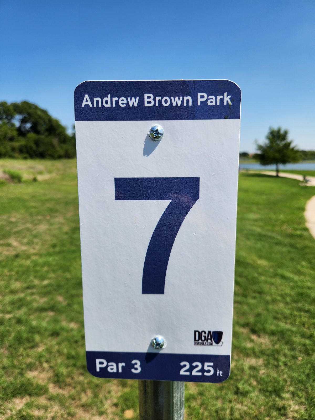 Hole 7 tee sign