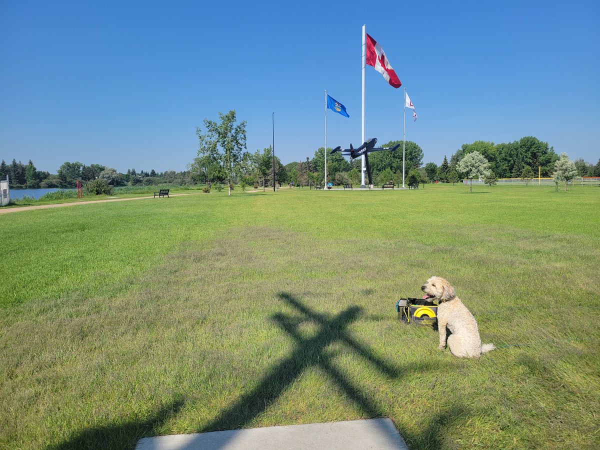 9th hole on the teepad.