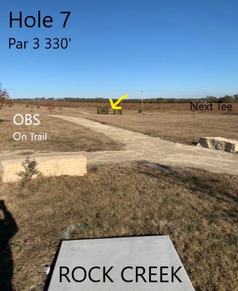 Hole 7 tee sign