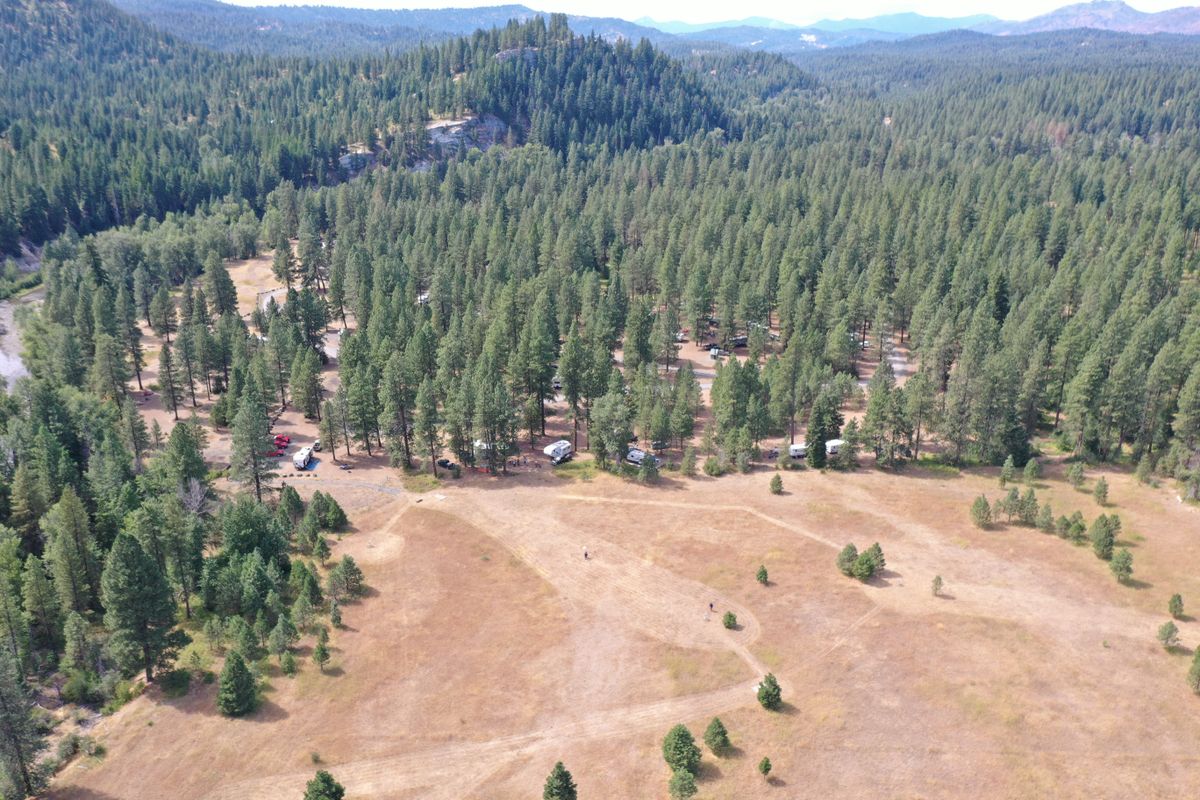 UFO made crop circles at Teanaway Camp 👽