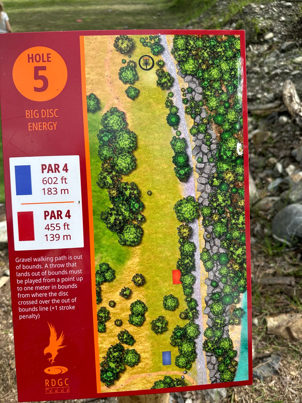 Instructions on each sign designating OB where applicable.