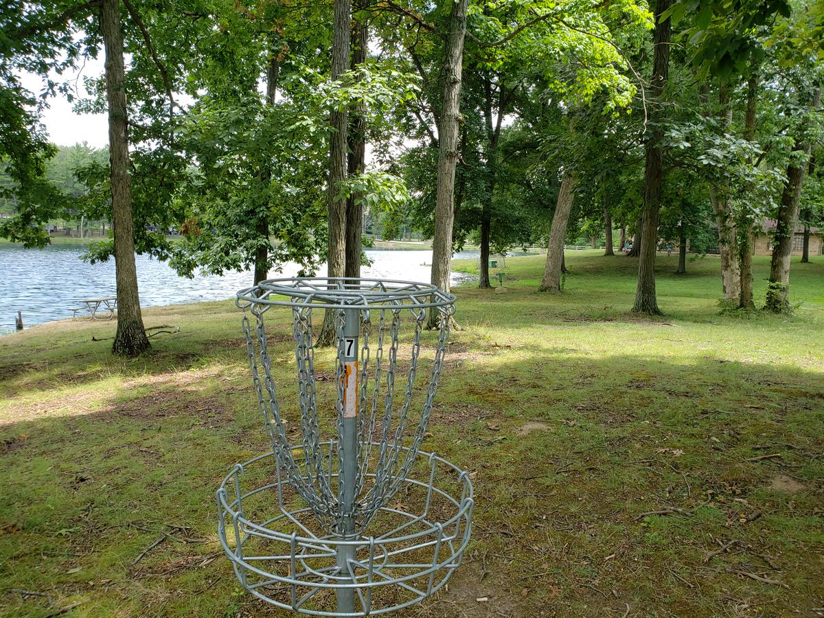 #7 Amateur Basket looking back down Fairway toward Tee Boxes.