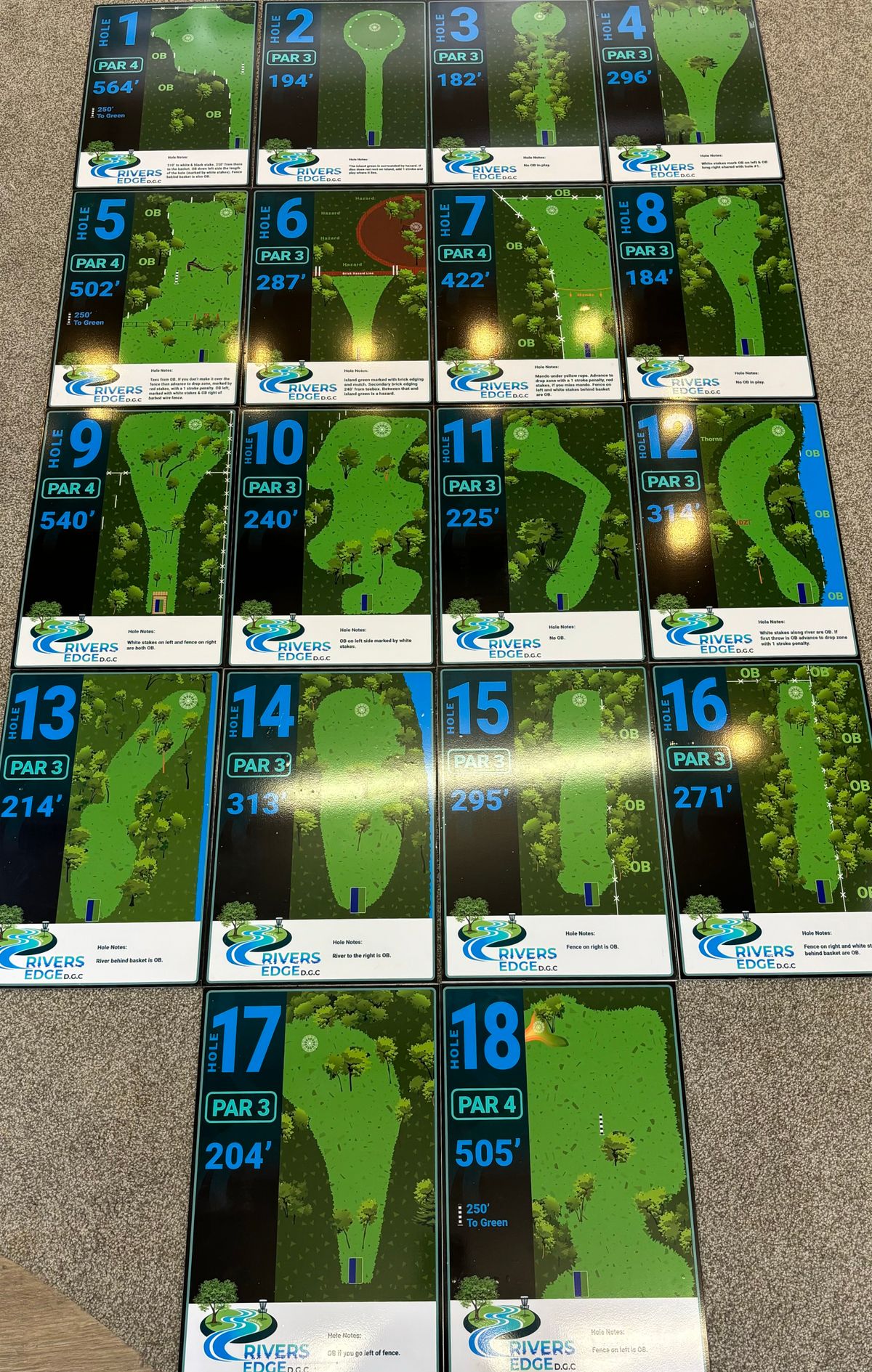 New teebox signs