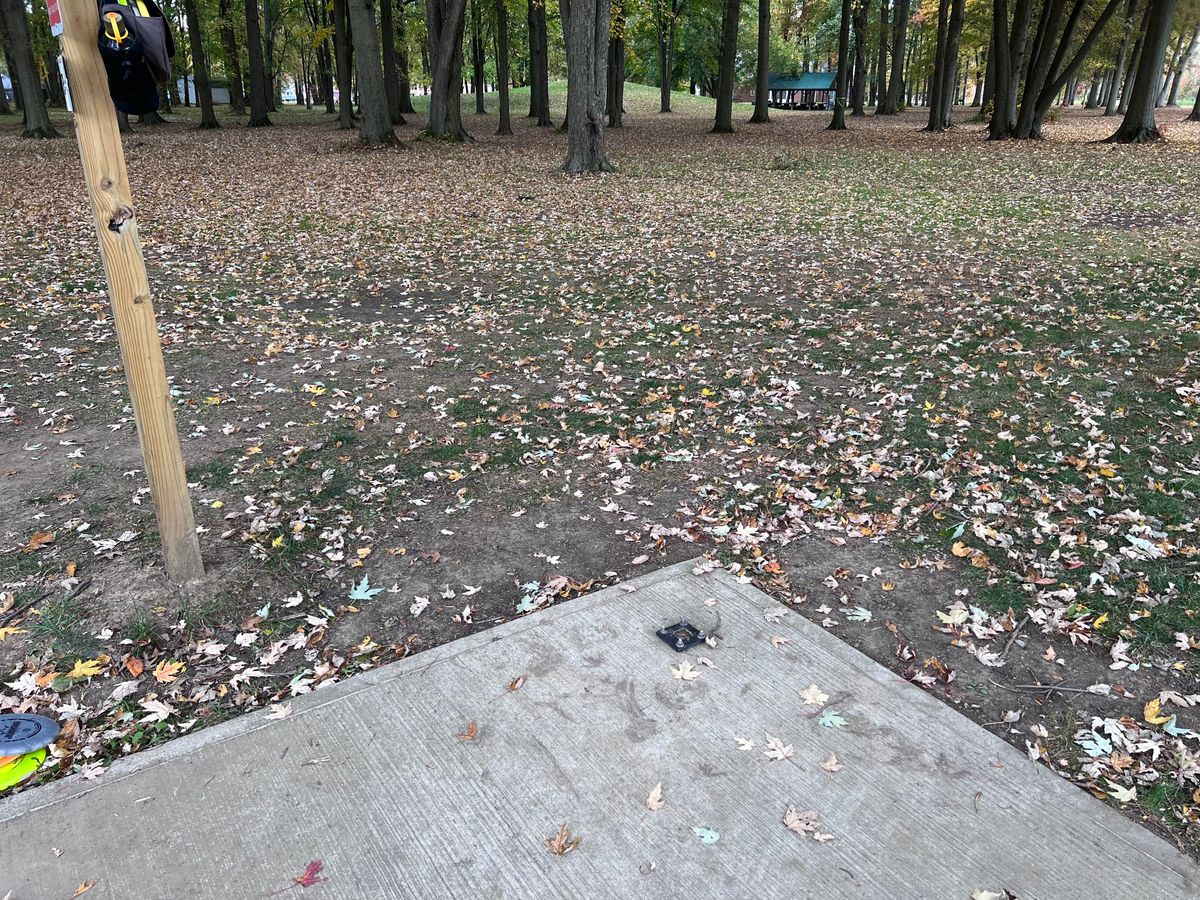 “Tee Pad” for hole 4 has some sketchy bolts that need to be removed and ground down.
