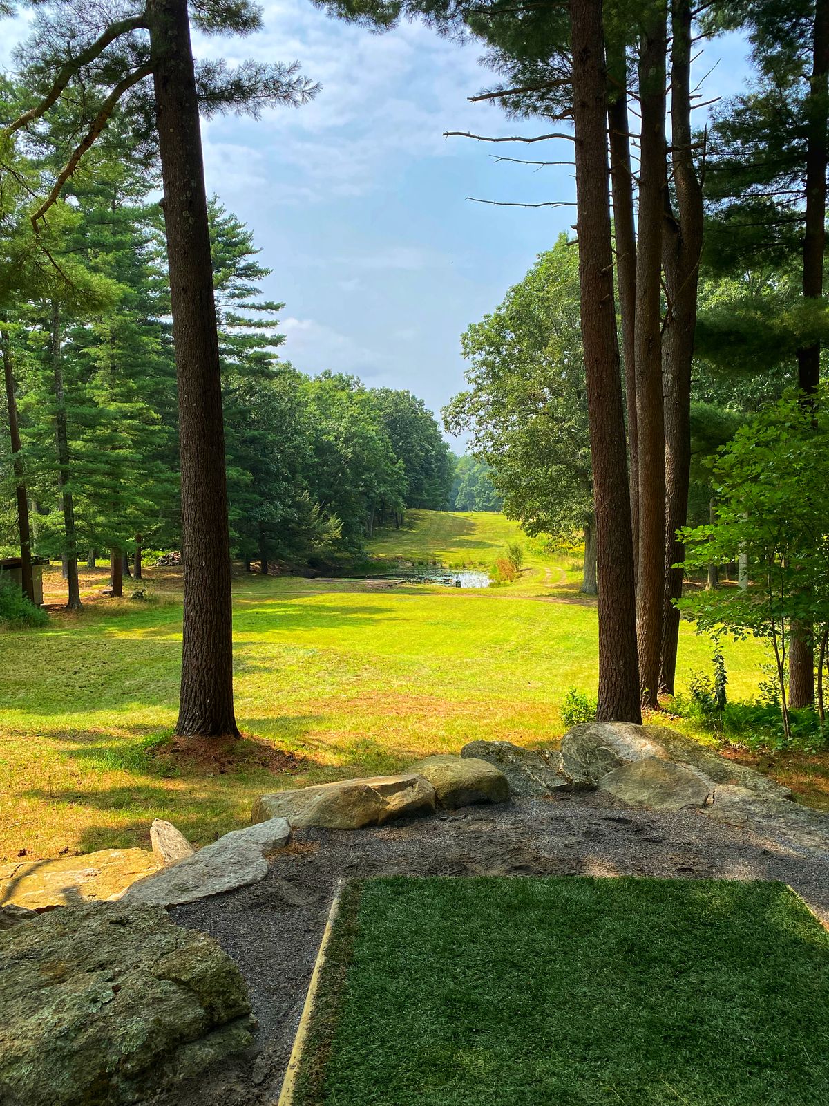 Love the view of the tee.