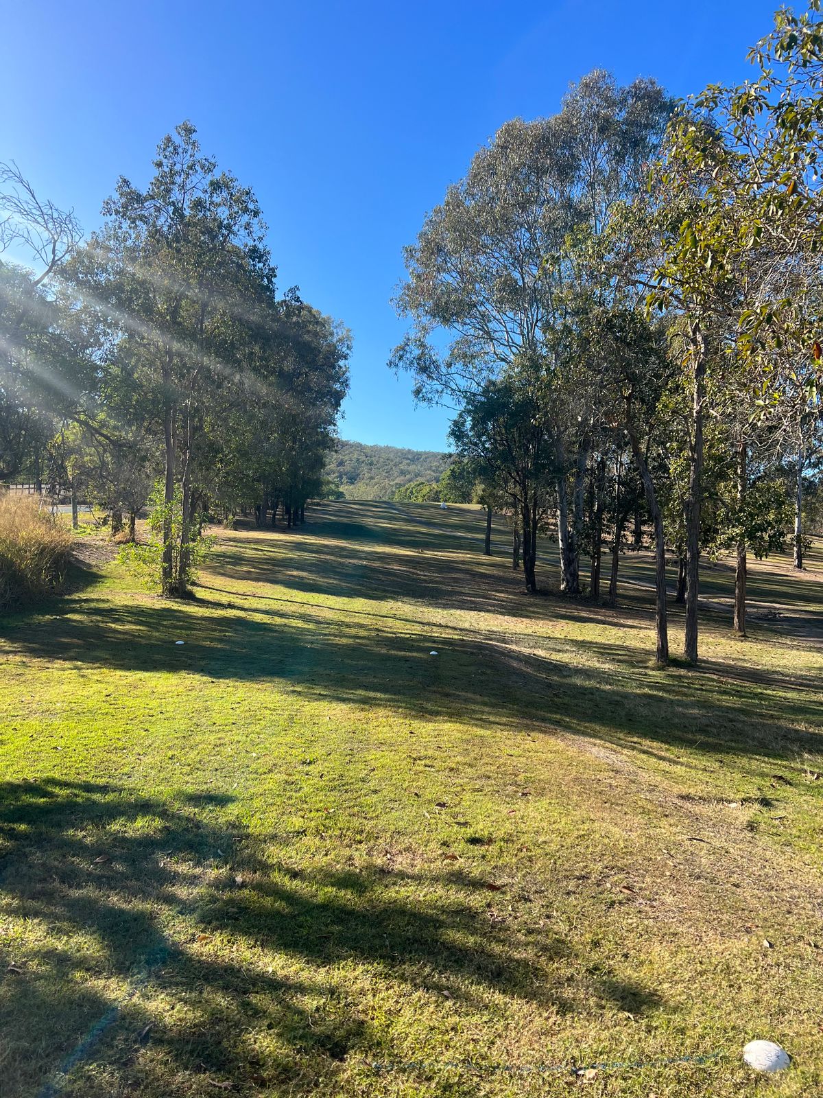 Hole 16, cart path OB and beyond, penalty drop where you crossed the path.