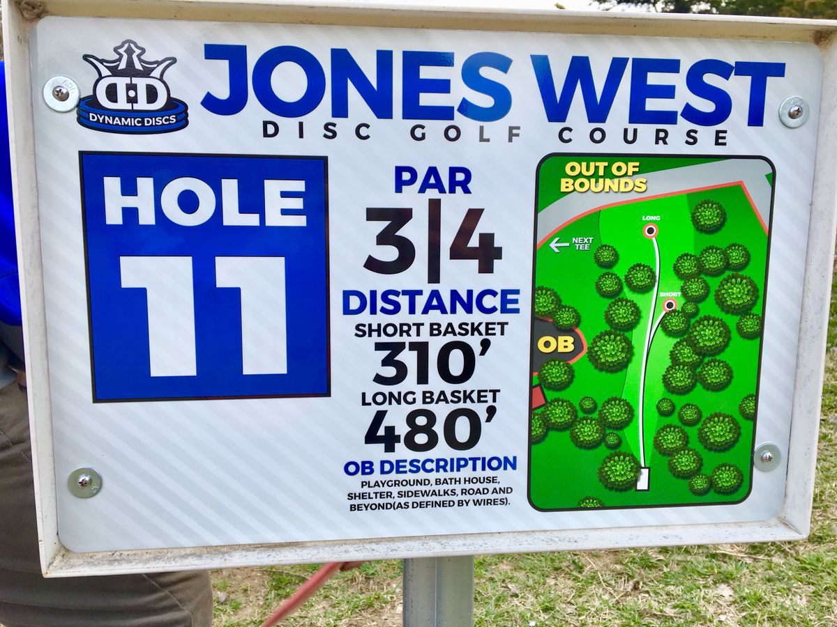 Hole 11 Tee Sign