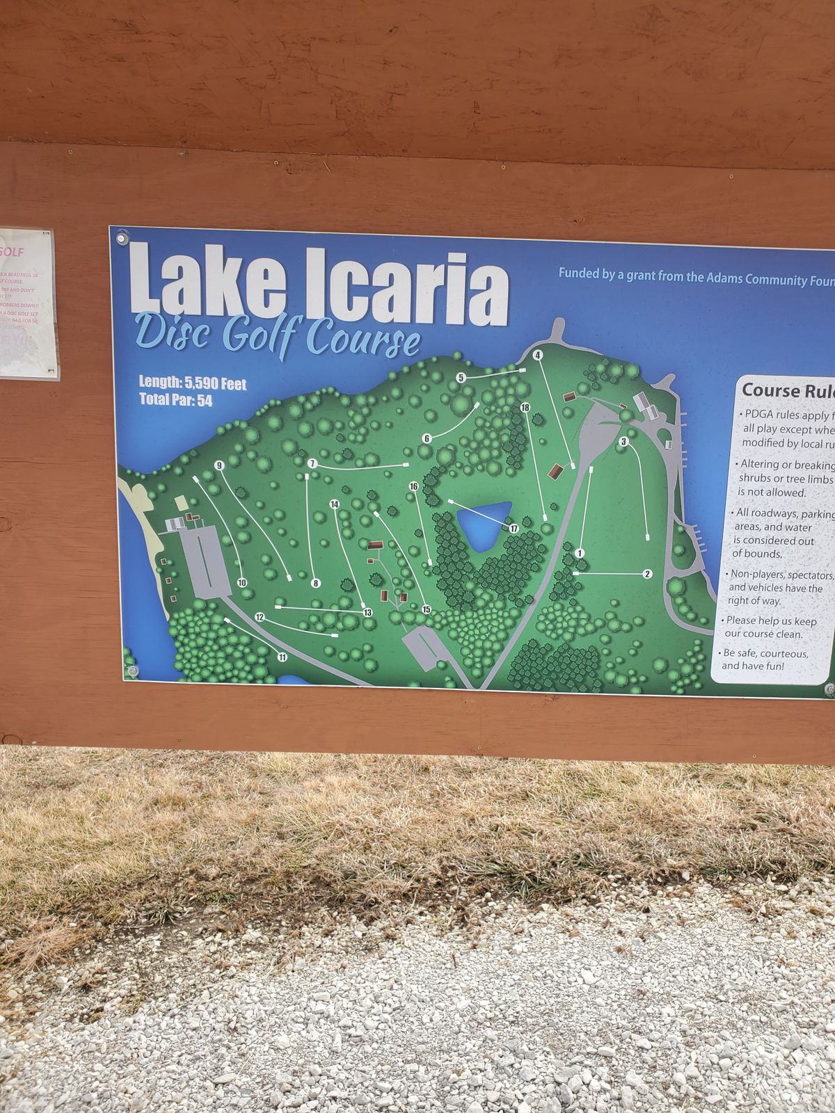 Good map at the beginning of the course.